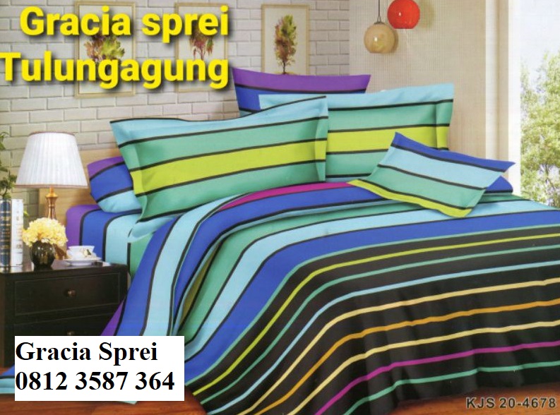 <p>Sprei Disperse Rainbow Hijau sprei yang kami ju